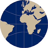 Equatorial Gnomonic map projection