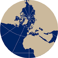 Gnomonic map projection in oblique aspect