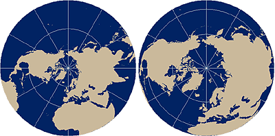 Polar Stereographic and Polar Orthographic