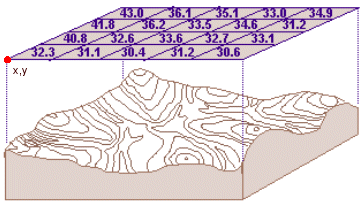 Raster data model example