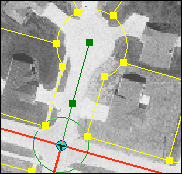 Example: snapping a street segment to a vertex