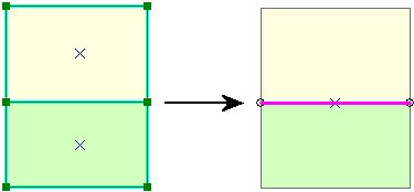 Shared edge and nodes for two adjacent features