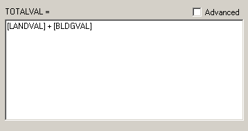 An expression that add values in two numeric fields to calculate the values for another field