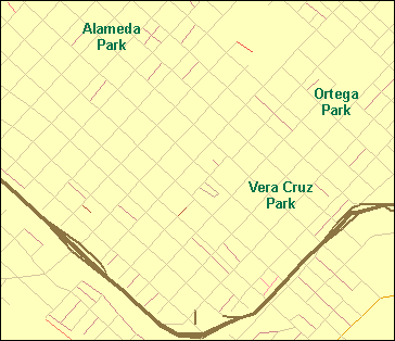 City map with park names added as standard annotation