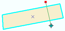 Selected parcel with line drawn through it